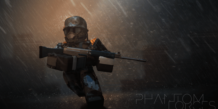 1920x1080 Rendered a Roblox character in Blender for some Phantom Forces art