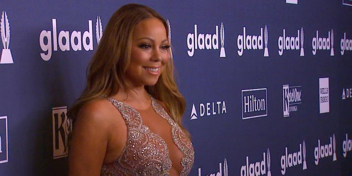 1920x1080 Mariah Carey Dazzles in Dreamy Dress Highlighting Her Slim Figure