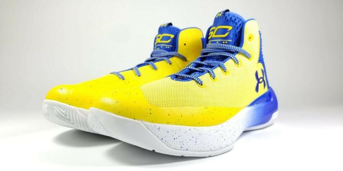 1600x900 Under Armour UA Stephen Curry 3ZERO Blue Yellow Shoes Men's Size 12  1298308-700