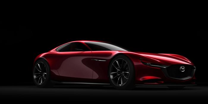 3840x2400 Mazda RX Vision Concept Side View Red Car Wallpaper WallpapersByte