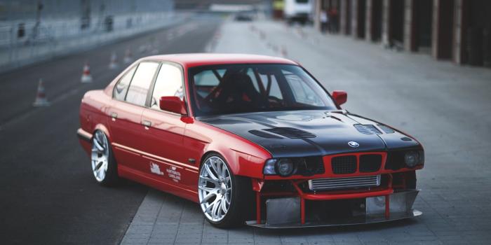 1920x1080 BMW E34 Red Black Car HD Wallpaper - Wallpaper Stream