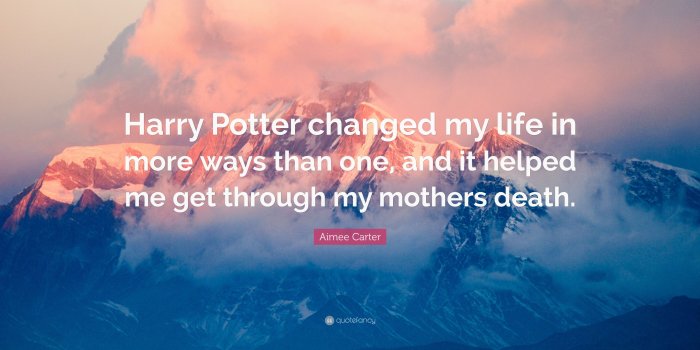 3840x2160 Aimee Carter Quote: “Harry Potter changed my life in more ways than