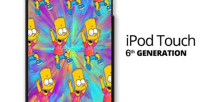 900x900 Bart Simpsons Trippy Wallpaper iPod Touch 6 Case