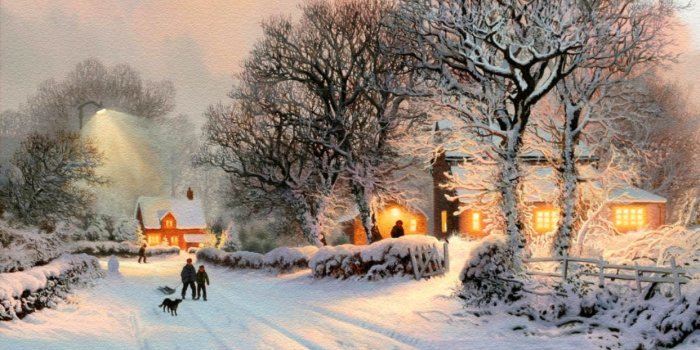 1243x706 Little Village In Winter | Nasty Wallpapers