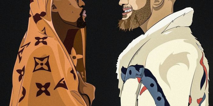 1080x1078 Supreme Cartoon Rappers Wallpaper - cartoon wallpaper