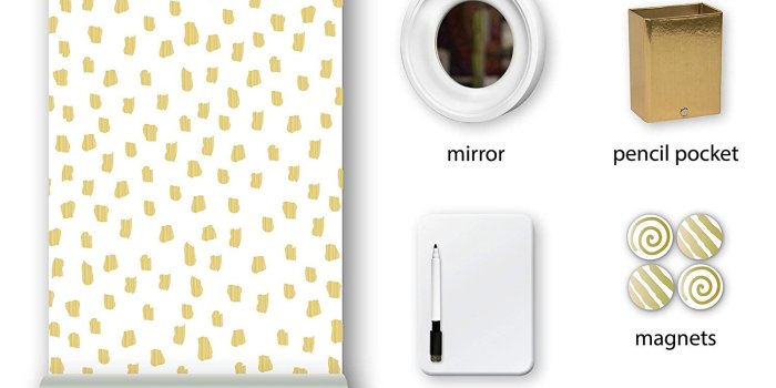 1500x1500 WallPops WPL2725 Dot Locker Kit Wall Decal Metallic