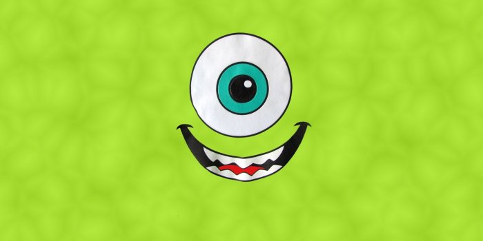 1920x1200 Mike Wazowski Monsters Inc. Pixar Threadless Disney Wallpapers