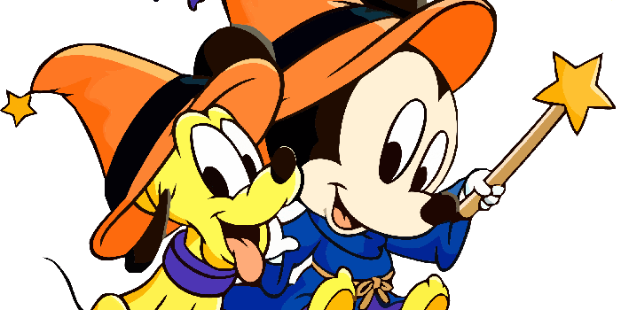 2458x1839 HD Baby Mickey And Pluto Halloween Wallpaper Clipart Png - Baby