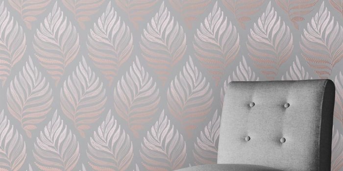 1425x1425 Grey & Pink Botanical Blush Floral Wallpaper - House of Fraser