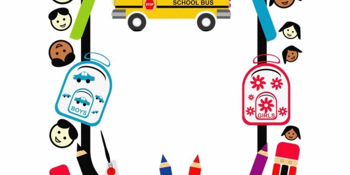 920x949 Page Borders, Borders And Frames, Back To School Wallpaper, - Clip