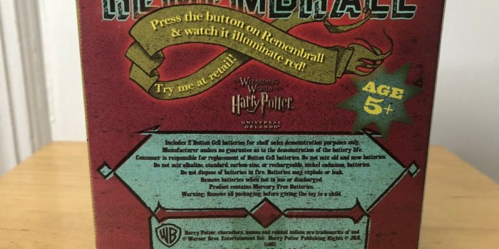 1600x1198 Wizarding World of Harry Potter - REMEMBRALL - Open Box