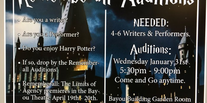 2048x1536 UHCL students prepare for 'Rememberall: The Limits of Agency