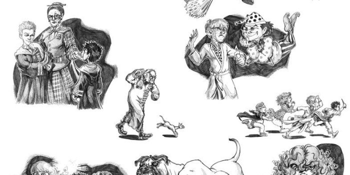 786x1017 Harry Potter: Book 1 Chapter 9 Vignette Drawings by TheGeekCanPaint