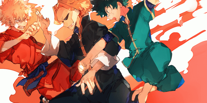 1366x768 Download 1366x768 Bakugou Katsuki, Boku No Hero Academia, Midoriya