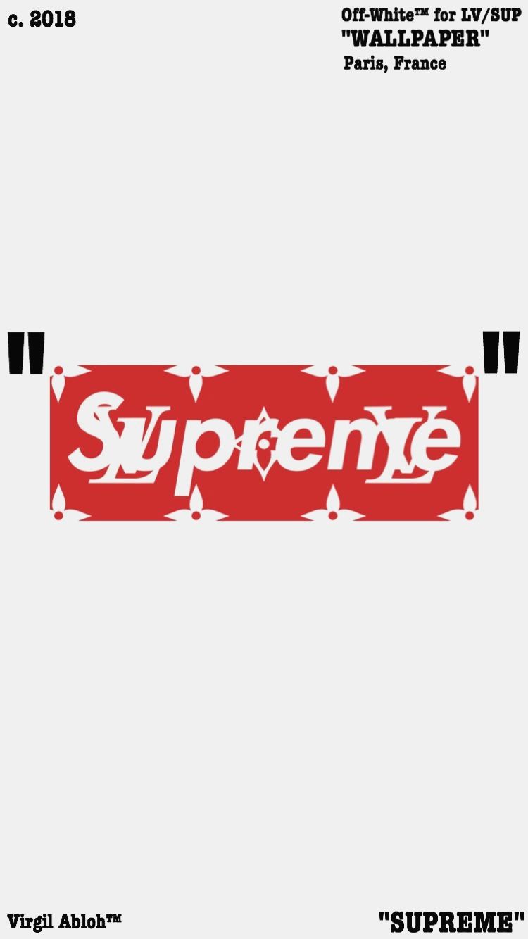 750x1334 10 Supreme Wallpaper Red and White - Download Wallpaper HD For PC