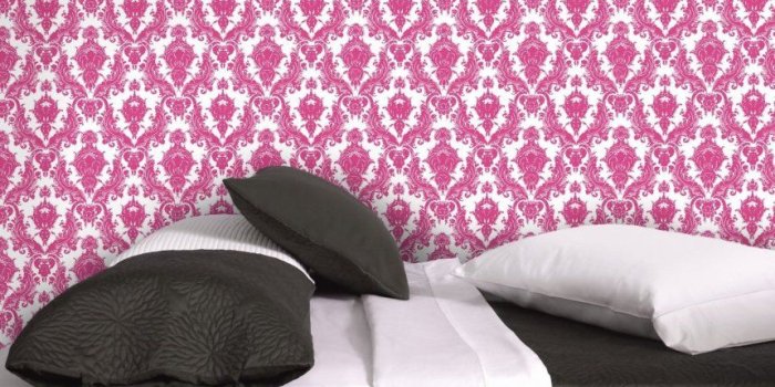 860x951 Pink Brand Wallpaper Bedroom Art Design Ideas Wallpapers Interior