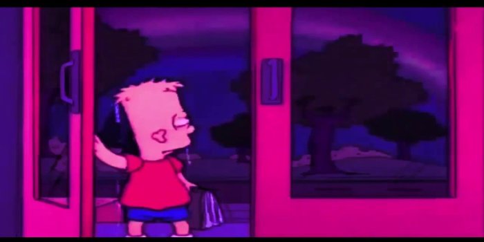 1280x720 XXXTENTACION Simpsons sad