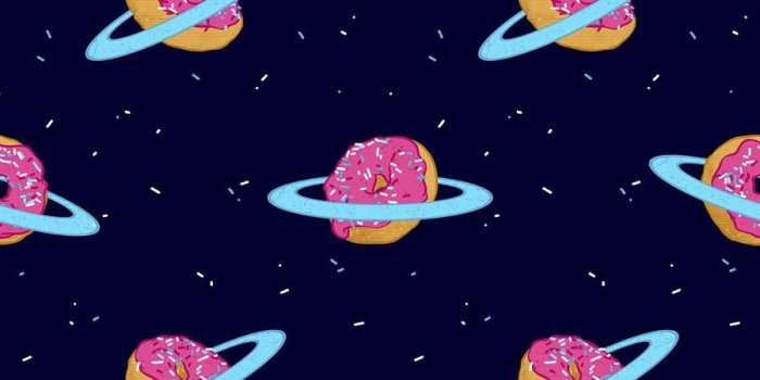 900x900 Sugar Rings of Saturn Removable Wallpaper