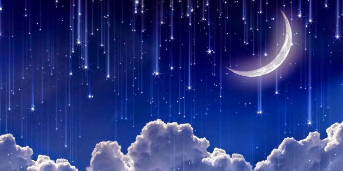 1280x819 Moon light and stars night background with trees nature art images