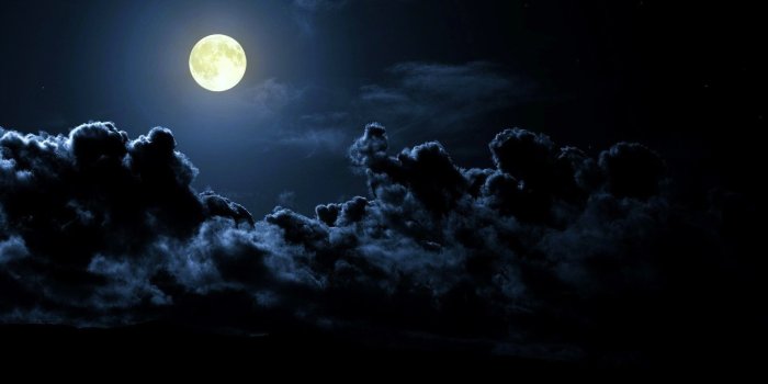 1920x1200 Night, moon, dark clouds, clouds, nature | Free HD wallpapers | The