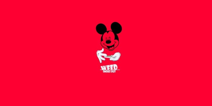 1332x850 Mickey Mouse Smoking Weed Wallpapers - Top Free Mickey Mouse Smoking