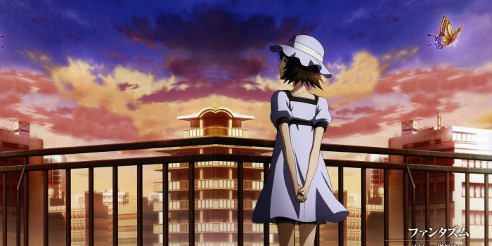1920x1080 4594254 #short hair, #black hair, #anime, #anime girls, #sky