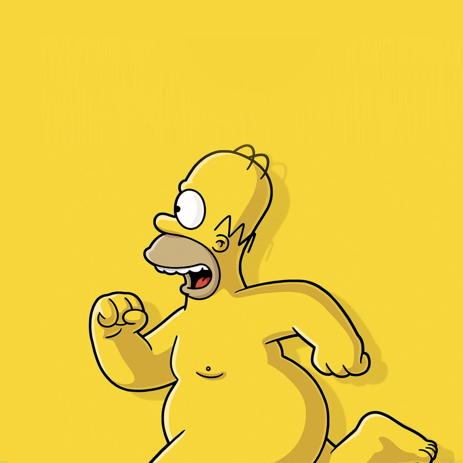 2048x2048 Simpson character illustration, Homer Simpson, The Simpsons HD wallpaper |  Wallpaper Flare
