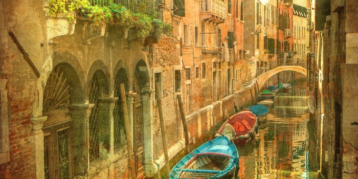 1920x1920 Details about Vintage Venice Canal Italy Photo Wallpaper