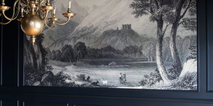 1495x1495 Contemporary wallpaper / vintage / fabric / nature pattern