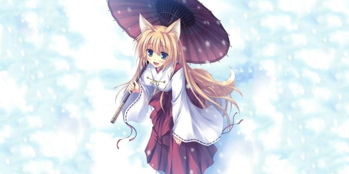 1920x1200 anime wolf girl wallpaper