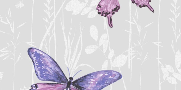 4000x4000 Colours Flutter Pink & Purple Butterfly Glitter Effect
