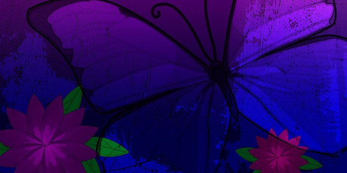 1680x1050 Purple Butterfly Wallpaper #6931540