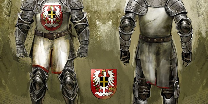 1189x1024 Wallpaper The Witcher armour Knight Helmet Redania Fantasy Games