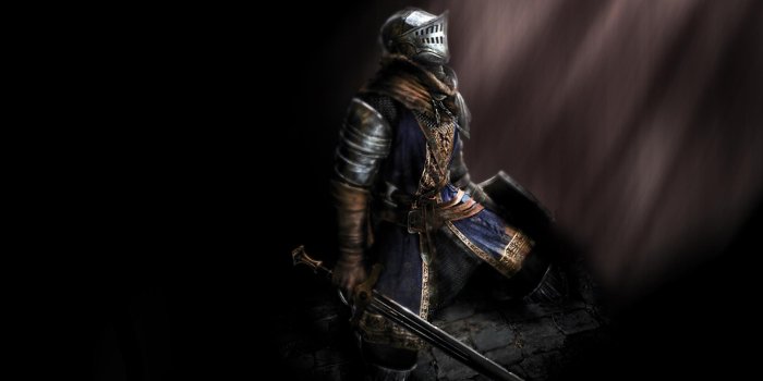 1920x1200 knights, helmets, swords, Dark Souls, elite knight armor