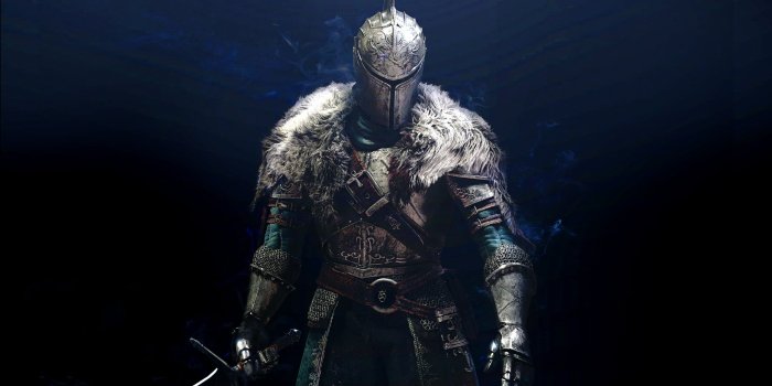 2560x1440 Knight in armor with black background HD wallpaper