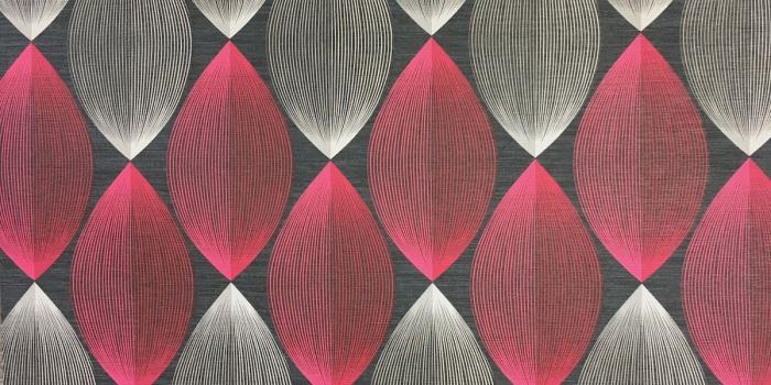 1200x1200 AS Creation 3D Symmetry Lantern Retro Wallpaper Modern Black Red Pink Grey  340674