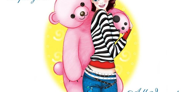 1280x1051 Very simple girl cartoon quote with image