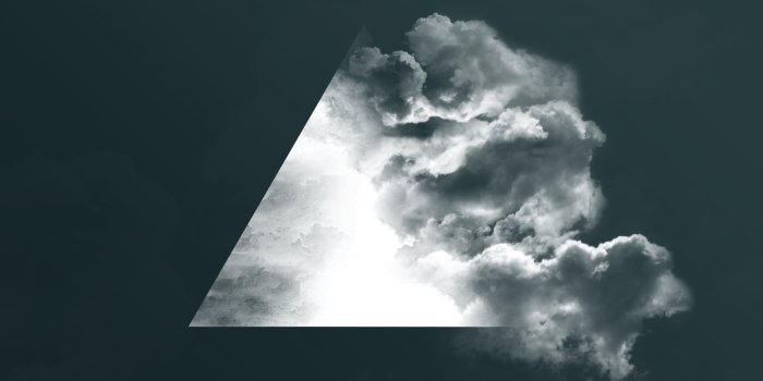 1920x1080 Smoke and triangle, triangle, clouds, Moon, lights HD