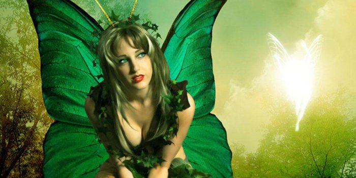 1400x1050 Free download fairy angel wallpaper 1400x1050 full hd green
