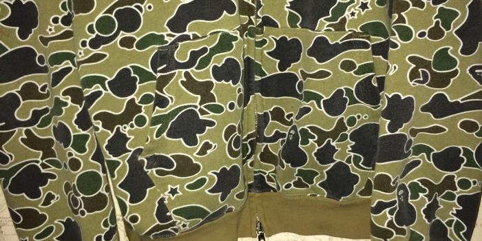 1280x1280 a bathing ape (bape) camo all over hoodie full zip... - Depop