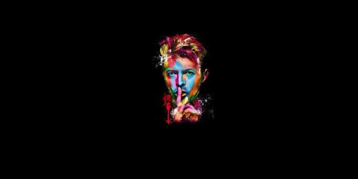 1332x850 Wallpaper face, finger, paint, David Bowie images for