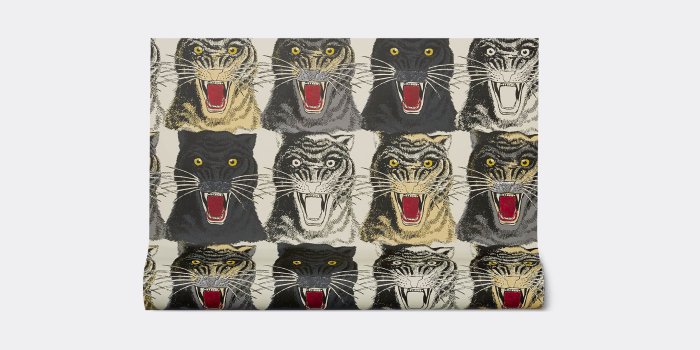 2560x2160 Tiger face print wallpaper - Alessandro Michele