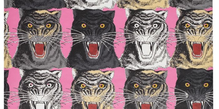 1000x1334 Gucci Tiger Face Print Wallpaper - Farfetch