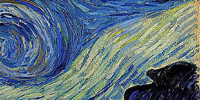 1356x3067 Starry Night' detail 1889 Vincent van Gogh | art | Vincent