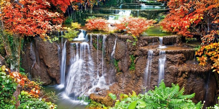 1332x850 Wallpaper trees, rivers, waterfalls, gardens, streams images