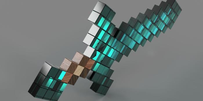 1920x1080 Minecraft Diamond Sword|Autodesk Online Gallery