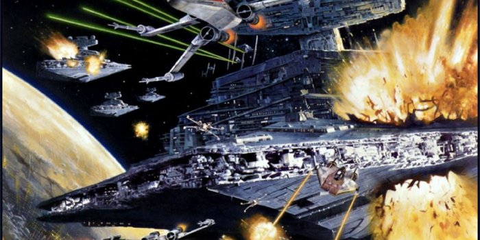 1024x768 50+] Star Wars Space Battle Wallpaper on WallpaperSafari