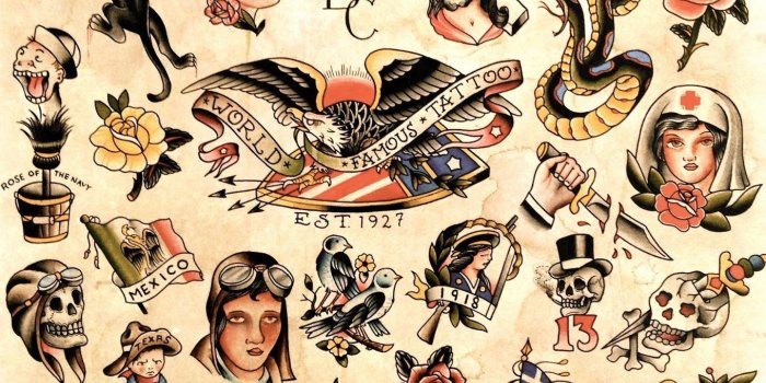 1361x1080 Old School Tattoo Wallpapers - Top Free Old School Tattoo