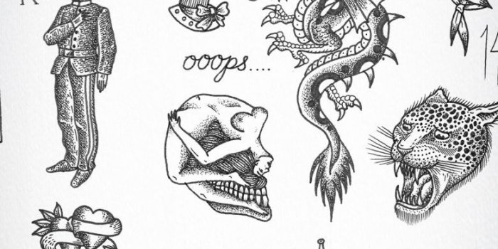 780x1780 Tattoo Flash 01 Wallpaper by Liam Sparkes | FEATHR™ | Arm