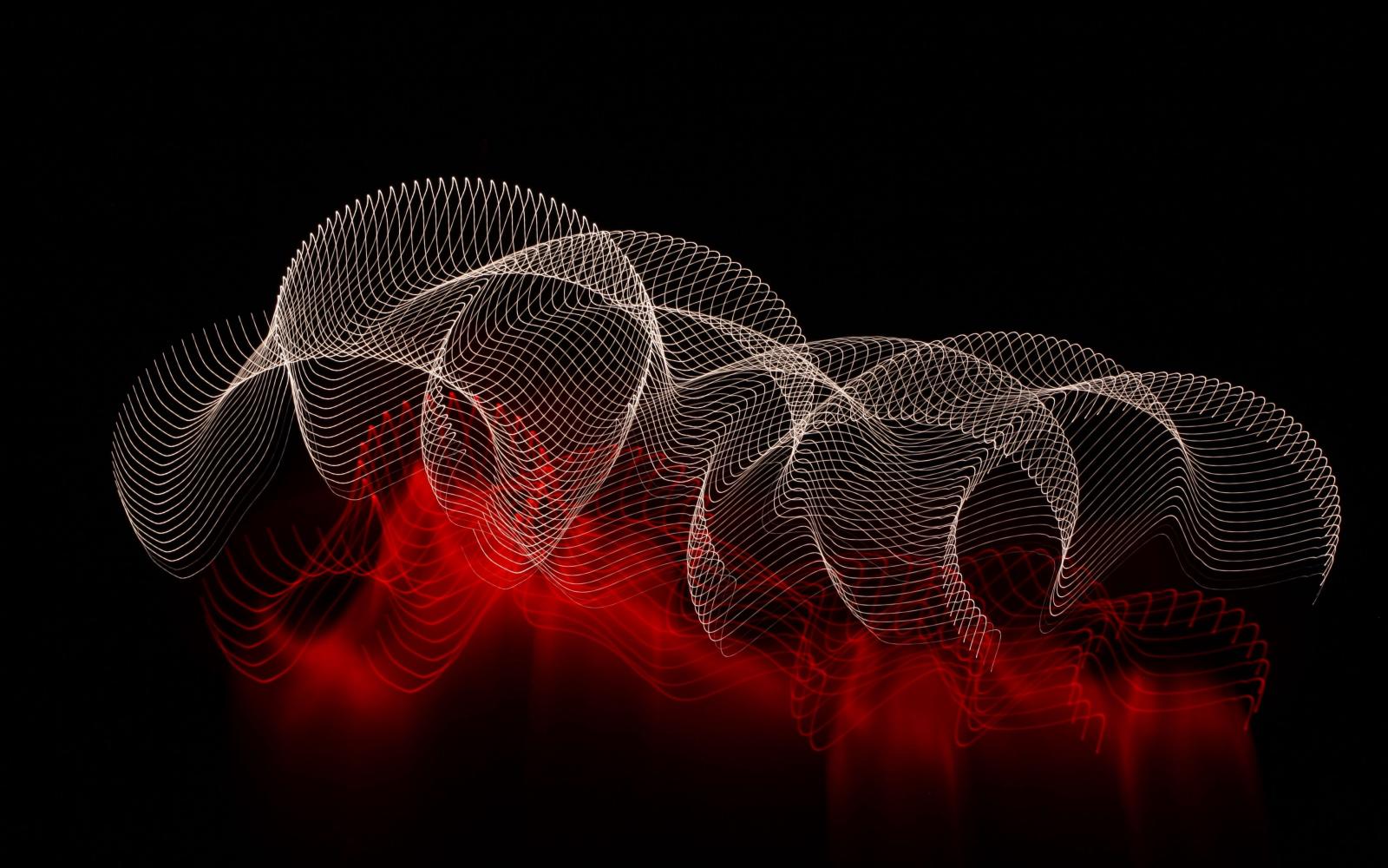 3840x2400 Download wallpaper 3840x2400 abstract, lines, spots, dark